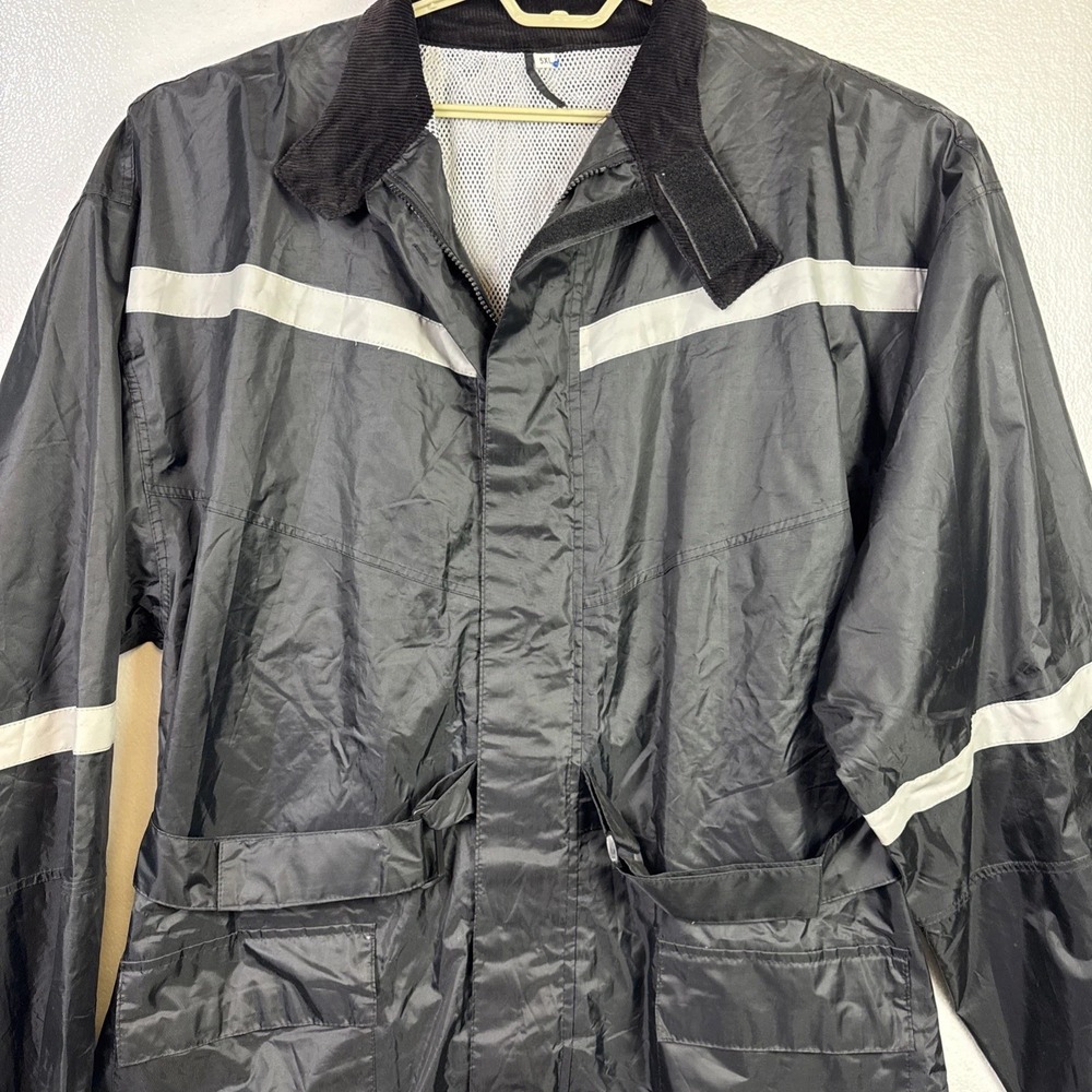 Motoboss Motorcycle Riding Jacket Mens 5XL Reflective Adjustable Waterproof - Picture 2 of 12